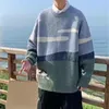 Herrtr￶jor ungdomar m￤n tecknad kor tryck vintage vinter tr￶jor pullover mens oneck koreanska mode tr￶ja kvinnor casual harajuku kl￤der 221111