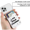 OUTROS FESTIVOS FESTIVOS SUBSTRUÇÕES iPhone Phone Wallet Holder sublimação em branco