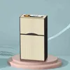 Latest Cigarette Case Holder Container With USB Lighter Choose Rechargeable Electric 20pcs Capacity 3 Colors For Smoking Tools Accessories