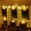 Cordes LED étoile Po dossier mural lampe guirlande guirlandes lumineuses chaîne chambre maison anniversaires de mariage décoration de fête d'anniversaire