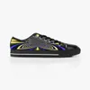 Männer Stitch Schuhe Custom Sneaker Handbemalte Leinwand Damenmode Schwarz Gold Lows Cut Atmungsaktive Walking Jogging Damen Trainer