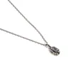 Kedjor Hellolook 925 Sterling Silver Coffee Bean Pendant Necklace Vintage Choker Jewelry On Neck