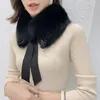 Scarves Winter Women Real Fur Scarf Fashion Warm Thick Genuine Natural Neck Warmer Femme Collar Muffler S3088