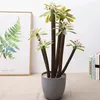 Dekorative Blumen Großhandel Künstlicher Kaktus im Topf, tropische Simulation, Beflockung, Büro, Display, Bonsai, Kunststoff, Sukkulente, El House