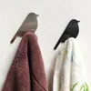 Hooks 2pc Noordse stijl Key Holder Wall Traceless Bird Vorme Hook Coat Hanger Vintage Free-Punching