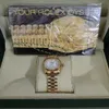 Com caixa original, vendedor imperdível, relógio feminino, tamanho feminino, 26mm, menina, vidro, safira, relógio de pulso, 2813, movimento mecânico automático, relógios 2023656