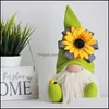 Autre fête des fêtes fournit des gnomes de fête des mères cadeaux fleurs de fleurs naines décoration maison faite à la main