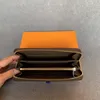 Moda kadın debriyaj cüzdan pu deri cüzdan tek fermuar cüzdan bayan bayanlar turuncu kutu kartı ile uzun klasik çanta 60017