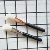 127 Luxe Sheer Cheek Makeup Brush - Black / Golden Blush Bronzer Contour Powder Beauty Cosmetics Tools Tools