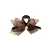 Pearl Studded Bow Hair Clip Korean version Back Of Head Pressure Shark Cloth Flower Ornament Kvinna T220808