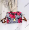 M21238 M40780 Malowanie kolorystyczne torba Messenger Fashion Metis na ramieniu Pakiet Crossbody dla kobiet sprzęgło torebki skórzane pakiety wieczorne TOTE