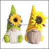 Autre fête des fêtes fournit des gnomes de fête des mères cadeaux fleurs de fleurs naines décoration maison faite à la main