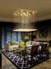 Chandeliers Modern Ceiling Chandelier Living Room Square Crystal Stainless Steel Base Lamp Stair Attic