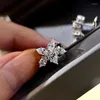 Stud Earrings 925 Sterling Silver Earings Korean Fashion Sunflower Charms For Women 2022 High-End Fine Jewelry Anti Allergic