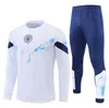 2022 2023 träningsoverall Half pull man City Training Suit BARN 21/22/23 Långärmad Sportswear Fotboll Survatment Foot Chandal kostym.