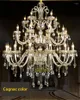 Lampadari Lampadario di cristallo di lusso con perline Lampada a sospensione creativa Lampadina a candela in stile europeo El Lighting Parlor