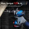 Dongcheng 20V Impact Drill Cordless Brushless 120N.m Power Drills