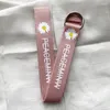 Cintos 2022 Moda Daisy Prind Women Belt World Peace Canvas Para Candy Color Summer Double Double Fivele Jeans Wolaband