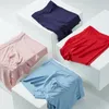 Underpants Men's Underwear Ice Silk Large Size Seamless Solid Color Pants Physiological Boxer Bottoms Sexy Couple