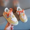 Children's Colorful Sneakers 2023 Spring New Girls' Cute Little Flowers Casual Shoes Middle and Large Child Soft Sole Non-slip Girls Running Shoes