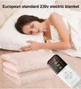 Household heater European standard 230v electric blanket waterproof flame retardant fabric skin-friendly to remove mites with packaging