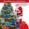 Juldekorationer dekor snöflingor Baubles Fiting Hanging Ornament Party Replacement Tool Xmas Tree Accessory Assembly