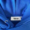 Trapsuits voor heren Trapstar Man Set Chenille gedecodeerd kapsak met capuchon Bright oogverblindend blauw witte topkwaliteit geborduurde vrouw Suit maat