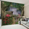 Curtain Beautiful Po Fashion Customized 3D Curtains Dream Scenery Forest Blackout Living Room Bedroom El