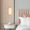 Wall Lamps Vintage Long Sconces Marble Frosting Bed Lamp Rustic Indoor Lights Bedroom Decoration