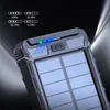 Banques d'alimentation pour téléphone Portable charge rapide 5v 2.4A batterie nouvelle banque d'énergie solaire 20000mAh étanche Portable PowerBank