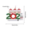 Dekoracje świąteczne 2022 Rodzinne ozdoby DIY Personalizowane przeżyte żywice drzewa wisiorek świąteczny na dzieci Prezent Wiszący Ozdoba Rok