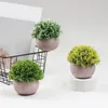 Decorative Flowers Simulation Potted Plant Grass Fake Plants Anti-fade Mini Vibrant Color Decoration Artificial Bonsai Garden Decor