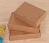 غلاف الهدايا 100pcs/الكثير من كرافت الورق صندوق البيع بالتجزئة عبوة الشاي 25 14 6 سم بالجملة