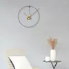 Duvar Saatleri İspanya Avrupa tarzı lüks saat altın modern yaratıcı saat sessiz oturma odası ev dekoru reloj hediye d032