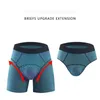 Underpants Plus Size Sexy Underwear Men's Boxers Shorts Fitness Modal Panties Man Solid Breathable U Bulge Pouch Long Leg Cueca