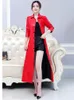 Women's Leather Size M-7XL Women Coat Autumn Winter 2022 Fashion Fur Collar Plus Cotton Liner Thick Long Slim Jacket