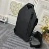 Mens Shoulder Bag SAUMUR Male Backpack Messenger Purse Canvas Leather Cross Body Black Men Luxurys Designers Flip Bags Sling Handbag