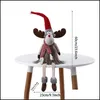 Decora￧￵es de Natal Doll de alces grandes alces com luzes Presente de Natal para Ren￩ias Infantil Navidad Decora￧￣o de Casa 220512 Drop D Dhetx