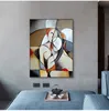 Por Picaso, obras de arte famosas, pintura para sala de estar, decoración del hogar, cuadros, pinturas en lienzo HD, póster de pared, 1 pieza, mujer soñadora abstracta, sin marco