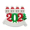 Décorations de Noël 2022 Famille DIY Arbre Ornement Année Noël Décor Personnalisé Survivé Résine Pendentif Suspendu Pour La Maison