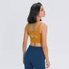 Yoga outfit Abs loli Cutout Back Sports BH Women Wireless Padded High Impact Bras Croped Gym Running Workout Tank Tops