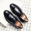 Slebende Männer Stone Classic Fashion Shoes Muster PU Runde Zehen Metall Dekoration Slip-on Business Casual Wedding Party täglich 53 53