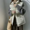 Kamizelki damskie zimowa, wiosenna ciepła kamizelka koreański luźny płaszcz pogrubienie przed krótką i długą talią bawełniana kamizelka damska kurtka pikowana 221114