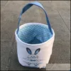 Cestas de armazenamento lindas coelhos Bolsa de balde 23x25cm Moda de moda artesanal Presentes Candy Hand Basket Diy Pásco