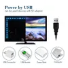 DC 5V USB LED -remsa 5050 Vattentät RGB LED -ljus Flexibel 50 cm 1m 2m Lägg till 3 17 Key Remote för TV -bakgrundsbelysning