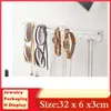 Smyckespåsar förpackning Display halsband rack metall stativ hållare arrangör förvaring icke-glid örhänge ring