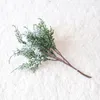 Dekorativa blommor Cedargren Simulering V￤xtf￶nster Dekor R￶d frukt Pine Tree Wreath Living Room Kitchen Artificial Christmull Decoration