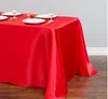 Table Cloth 20pcs 275cm Oilproof Rectangle Satin Tablecloth Polyester Wedding Cover Party Restaurant Banquet Decoration