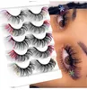 Nouvelle extension de cils de Noël Moelleux Neige Paillettes Épais Bande Complète Cils Dramatique Effet 3D Bouclés Naturel Faux Cils