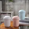 Other Household Sundries Abs Water Supply Instruments Led Light Usb Fan Mushroom Humidification Hine Home Small Steaming Device Mute Dhsh5